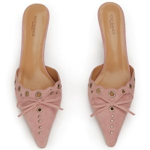 Tony Bianco Shae Blossom Suede Heels